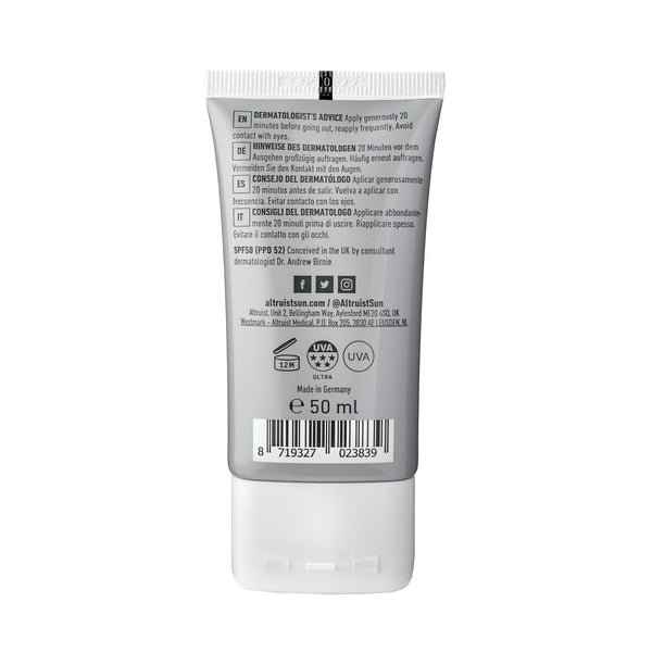 Altruist Face Fluid Sunscreen SPF50 50ml