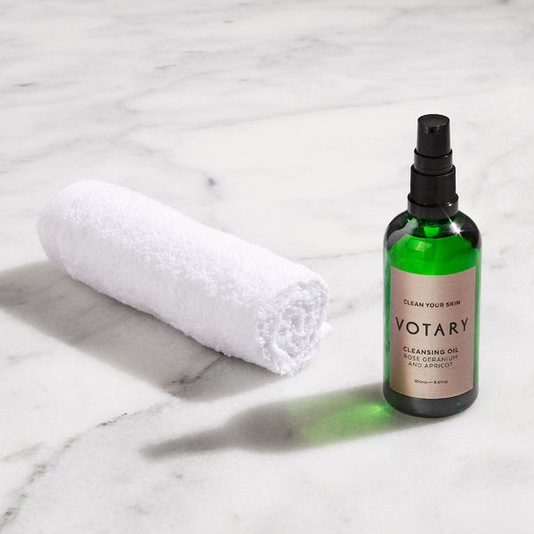 VOTARY Cleansing Oil - Rose Geranium & Apricot