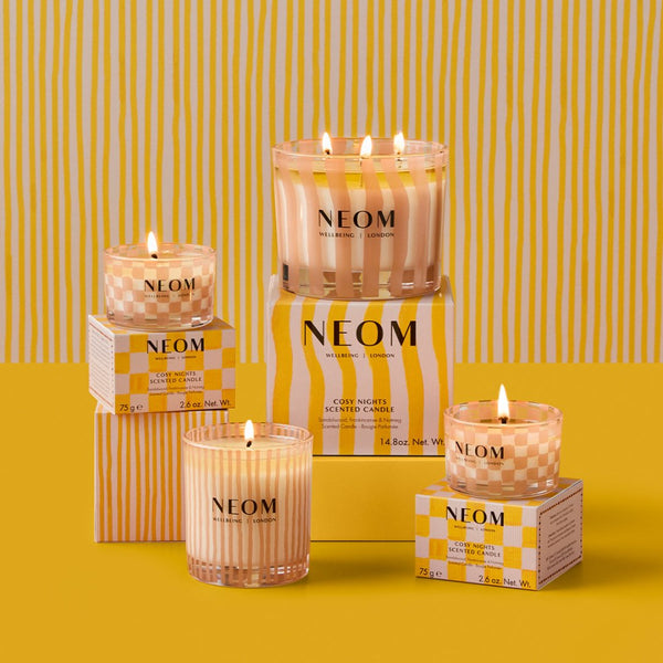 NEOM Wellbeing London Cosy Nights Travel Candle