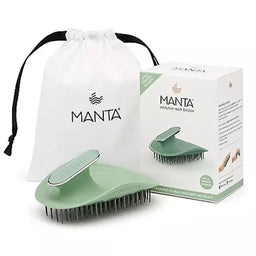 Manta Healthy Hair & Scalp Brush Serene Green