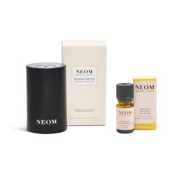 NEOM Wellbeing Pod Mini (Black) and Happiness Essential Oil Blend Duo